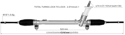 Czesci Samochodowe Hurtownia Białystok - zębatka wspomagania kierownicy lx6c3a500a1a lx6z-3504-ba 8824F2674 FORD