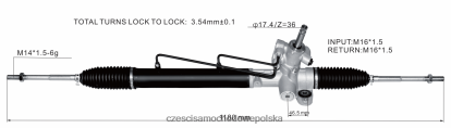 Części Samochodowe Hurtownia Kraków - drążek kierowniczy ze wspomaganiem 53601-slj-053 53601-slj-013 8824F2541 HONDA