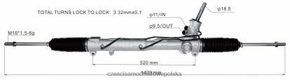 Części Samochodowe Częstochowa - drążek kierowniczy ze wspomaganiem lr005939 8824F2835 LAND ROVER