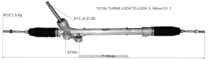 Części Samochodowe Warszawa - zębatka wspomagania kierownicy tk48-32-110a tk48-32-110b tk48-32-110c 8824F2635 MAZDA