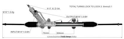 Czesci Samochodowe Hurtownia Białystok - drążek kierowniczy ze wspomaganiem 9044600300 8824F2431 MERCEDES-BENZ/BMW