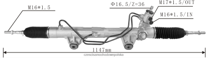 Części Samochodowe Hurtownia Warszawa - zębatka wspomagania kierownicy 4410a603 55270329 7169386010 8824F2543 MITSUBISHI