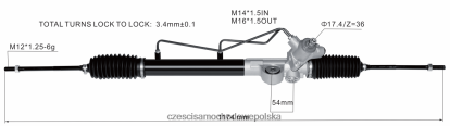 Części Samochodowe Hurtownia Kraków - drążek kierowniczy ze wspomaganiem 49001-wd001 8824F2595 NISSAN