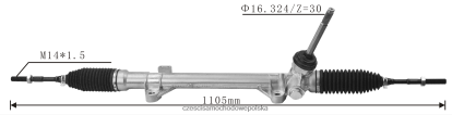 Części Samochodowe Hurtownia Warszawa - zębatka wspomagania kierownicy 48001-4bg0a 8824F2588 NISSAN