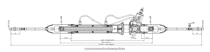 Części Samochodowe Kraków - drążek kierowniczy ze wspomaganiem 490010w015 490010w010 8824F2564 NISSAN