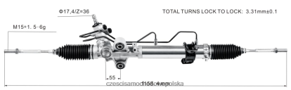 Części Samochodowe Częstochowa - zębatka wspomagania kierownicy 44200-26470 8824F2484 TOYOTA