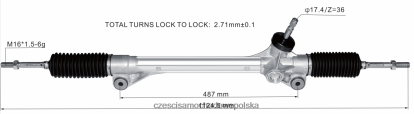 Części Samochodowe Hurtownia Gorlice - drążek kierowniczy ze wspomaganiem 45510-48020 8824F2515 TOYOTA