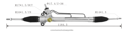 Części Samochodowe Po Vin - zębatka wspomagania kierownicy 44200-bz070-000 8824F2499 TOYOTA