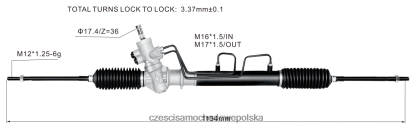 Części Samochodowe Po Vin - zębatka wspomagania kierownicy 44250-10160 44250-0a010 44250-0a011 44250-0a012 44250-0a020 8824F2517 TOYOTA