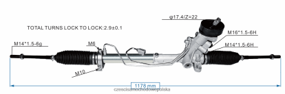 Części Samochodowe Hurtownia Warszawa - drążek kierowniczy ze wspomaganiem 6q2423055p 8824F2426 VOLKSWAGEN