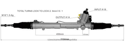 Części Samochodowe Po Vin - zębatka wspomagania kierownicy 8rd422065 8r1422065g 8rd422065a 8824F2418 VOLKSWAGEN